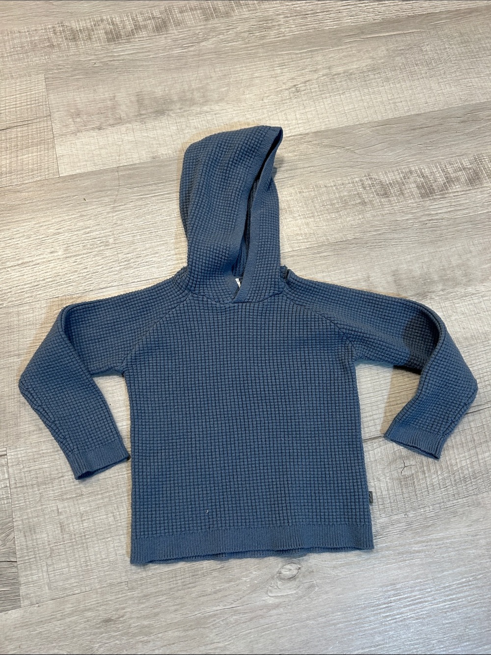 Modern Moments by Gerber Boys Blue Hooded Waffle Knit Sweatshirt Size 4T
